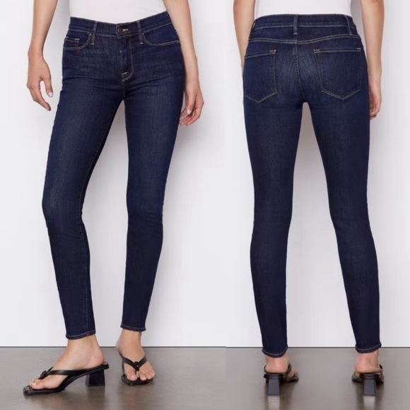 Frame Blue Straight Leg Pants | SZ Large - Picture 1 of 3